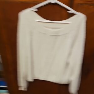 Hollister Off-the-Shoulder Cream Sweater